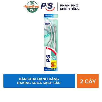 Bộ 2 Bàn Chải Đánh Răng P/S Baking Soda Sạch Sâu