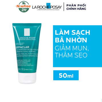 [Mini] Gel Rửa Mặt La Roche-Posay Giảm Mụn Cho Mặt, Toàn Thân 50ml