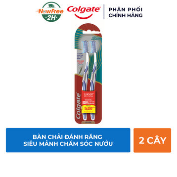 Combo 2 Bàn Chải Đánh Răng Colgate Siêu Mảnh Chăm Sóc Nướu