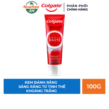 Kem Đánh Răng Colgate Sáng Răng Từ Tinh Thể Khoáng Trắng 100g