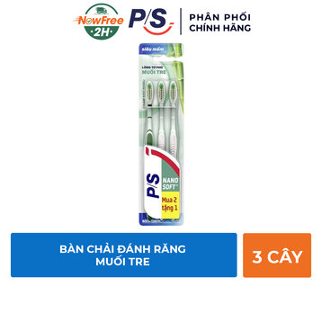 Bàn Chải Đánh Răng P/S Muối Tre (Bộ 3 Cây)