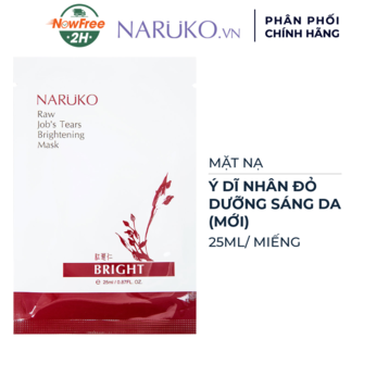 Mặt Nạ Naruko Ý Dĩ Nhân Đỏ Dưỡng Sáng Da 25ml (Mới)