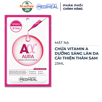 Mặt Nạ Mediheal Aura Alpha Dưỡng Sáng Làn Da 23ml