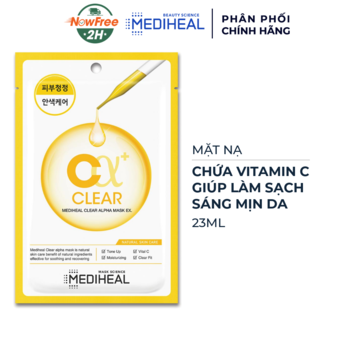 Mặt Nạ Mediheal Clear Alpha Giúp Làm Sạch, Sáng Mịn Da 23ml