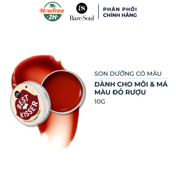 Son Dưỡng BareSoul Có Màu Cho Môi &amp; Má Màu Đỏ Rượu 10g