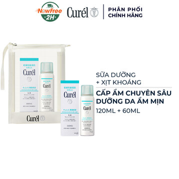 Combo Curél Sữa Dưỡng &amp; Xịt Khoáng Cấp Ẩm Chuyên Sâu
