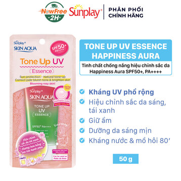 Tinh Chất Chống Nắng Sunplay Hiệu Chỉnh Sắc Da 50g (Hồng)