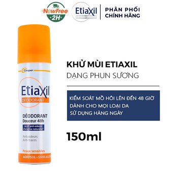 Xịt Khử Mùi EtiaXil Dạng Phun Sương 48H Màu Cam 150ml