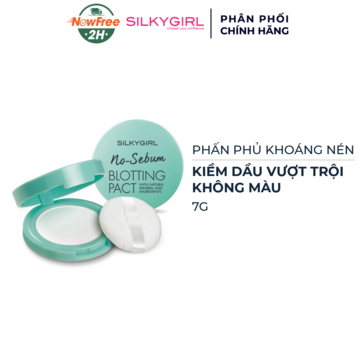 Phấn Phủ Silkygirl Khoáng Kiềm Dầu Dạng Nén Không Màu 7g