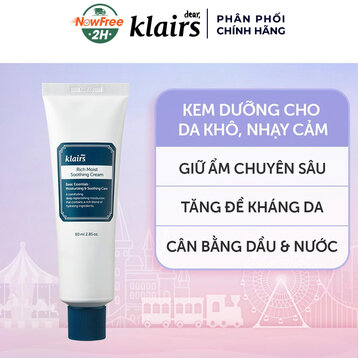 Kem Dưỡng Ẩm Klairs Cho Da Khô, Nhạy Cảm 80ml