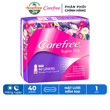 Băng Vệ Sinh Carefree Hàng Ngày Siêu Thấm 40 Miếng