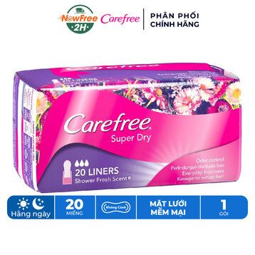 Băng Vệ Sinh Carefree Hàng Ngày Siêu Thấm 20 Miếng