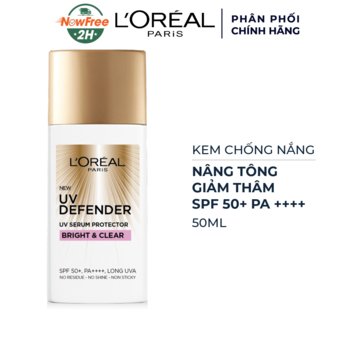 Kem Chống Nắng L'Oreal Mịn Nhẹ Nâng Tông Giảm Thâm 50ml