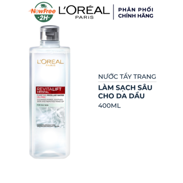 Nước Tẩy Trang L'Oreal Làm Sạch Sâu Cho Da Dầu 400ml