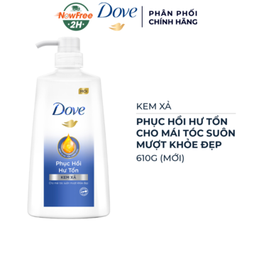 Kem Xả Dove Phục Hồi Hư Tổn Cho Tóc Chắc Khỏe (Mới) 610g