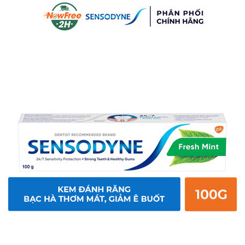 Kem Đánh Răng Sensodyne Fresh Mint Bạc Hà The Mát 100g