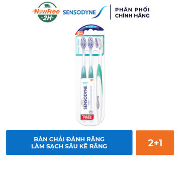 [Mua 2 Tặng 1] Bàn Chải Đánh Răng Sensodyne Làm Sạch Sâu Kẽ Răng