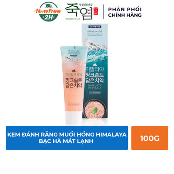 Kem Đánh Răng Bamboo Salt Muối Hồng Himalaya Bạc Hà Mát Lạnh 100g