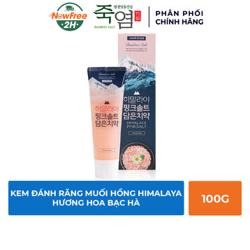 Kem Đánh Răng Bamboo Salt Muối Hồng Himalaya Hoa Bạc Hà 100g