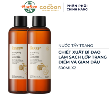 Combo 2 Nước Tẩy Trang Bí Đao Cocoon Làm Sạch &amp; Giảm Dầu 500ml