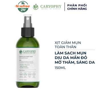Xịt Giảm Mụn Toàn Thân Caryophy Portulaca Body Mist 150ml