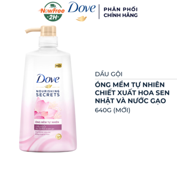Dầu Gội Dove Óng Mềm Tự Nhiên 640g (Mới)