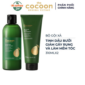 Bộ Gội Xả Bưởi Cocoon Giảm Gãy Rụng Tóc (310ml/chai)