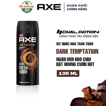 Xịt Khử Mùi AXE Cho Nam Hương Nước Hoa Dark Temptation 135ml