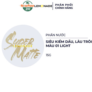 Phấn Nước Lemonade Siêu Kiềm Dầu Màu 01 Light 15g