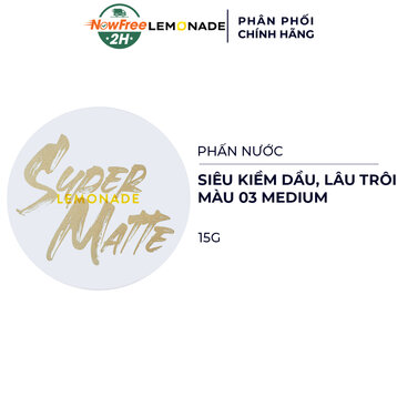 Phấn Nước Lemonade Siêu Kiềm Dầu Màu 03 Medium 15g