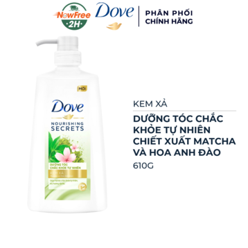 Kem Xả Dove Dưỡng Tóc Chắc Khỏe Tự Nhiên 610g