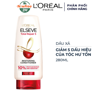 Dầu Xả L'Oreal Paris Giảm 5 Dấu Hiệu Của Tóc Hư Tổn 280ml