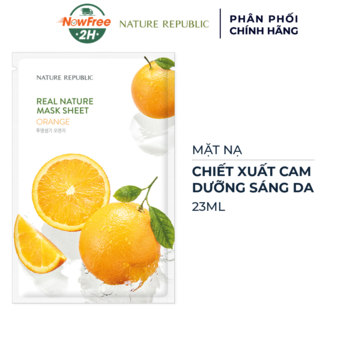 Mặt Nạ Nature Republic Chiết Xuất Cam Dưỡng Sáng Da 23ml