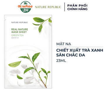 Mặt Nạ Nature Republic Chiết Xuất Trà Xanh Săn Chắc Da 23ml