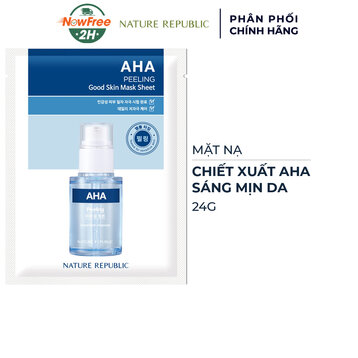 Mặt Nạ Nature Republic Chiết Xuất AHA Sáng Mịn Da 24g