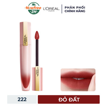 Son Kem L'Oreal Mịn Lì Nhẹ Môi 222 I Impassion - Đỏ Đất 7ml