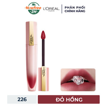 Son Kem L'Oreal Mịn Lì Nhẹ Môi 226 I Sink In - Đỏ Hồng 7ml