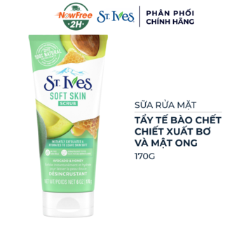 Sữa Rửa Mặt St.Ives Tẩy Tế Bào Chết Bơ &amp; Mật Ong 170g