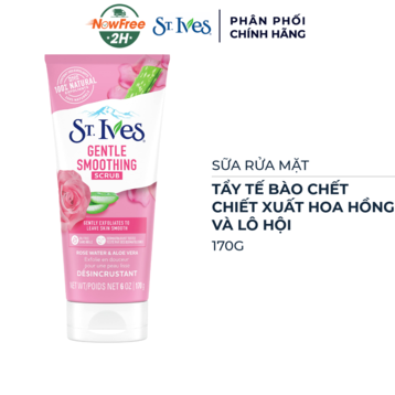 Sữa Rửa Mặt St.Ives Tẩy Tế Bào Chết Hoa Hồng &amp; Lô Hội 170g