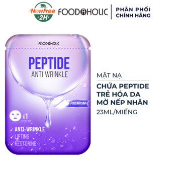 Mặt Nạ Foodaholic Peptide Hỗ Trợ Trẻ Hoá &amp; Mờ Nếp Nhăn 23ml