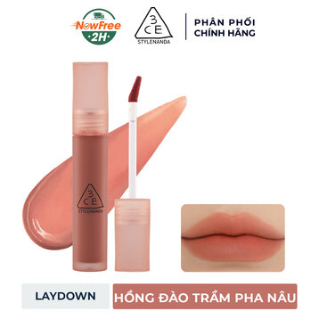 Son Kem Lì 3CE Laydown - Hồng Đào Trầm Pha Nâu 4.6g