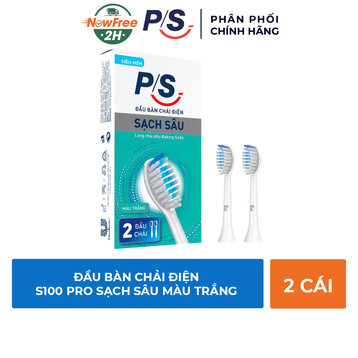 Đầu Bàn Chải Điện P/S S100 Pro Sạch Sâu Màu Trắng 2 Cái