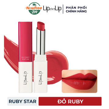 Son Thỏi Lip On Lip Dưỡng Môi Ruby Star - Đỏ Ruby 2.2g