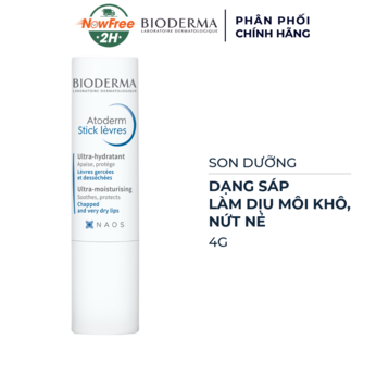 Son Dưỡng Bioderma Dạng Sáp Làm Dịu Môi Khô, Nứt Nẻ 4g