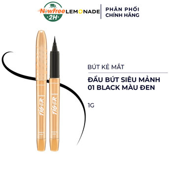 Bút Kẻ Mắt Lemonade Supertiger Micro #01 Black Màu Đen 1g