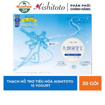 Thạch Hỗ Trợ Tiêu Hóa Aishitoto Vị Yogurt Hộp 30 Gói