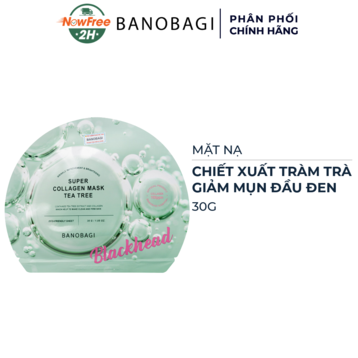 Mặt Nạ Banobagi Tràm Trà Giảm Mụn Đầu Đen (Xanh) 30g