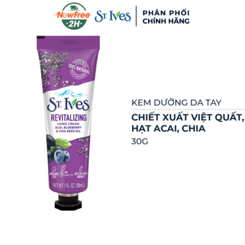 Kem Dưỡng Da Tay St.Ives Việt Quất &amp; Hạt Acai, Chia 30g