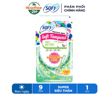 Băng Vệ Sinh Sofy Soft Tampon Super Siêu Thấm Gói 9 Cái