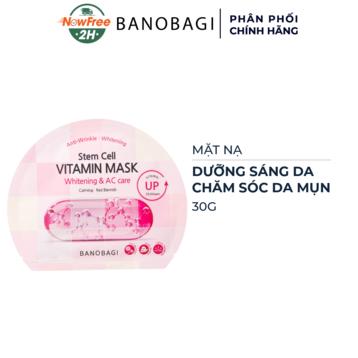 Mặt Nạ Banobagi Dưỡng Sáng Và Chăm Sóc Da Mụn 30g (Hồng)